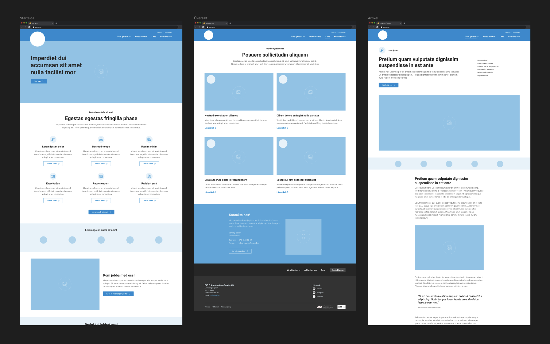 UX-design består av flera steg när exempelvis en ny hemsida ska göras. Wireframes, också kallat trådskisser, är en av dem.